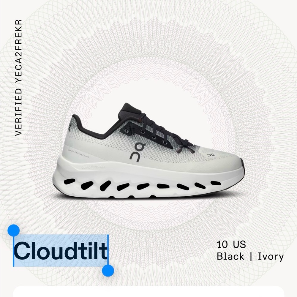 On Running Cloudtilt women’s shoe- White and Black